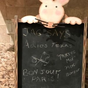 Counter chalkboard